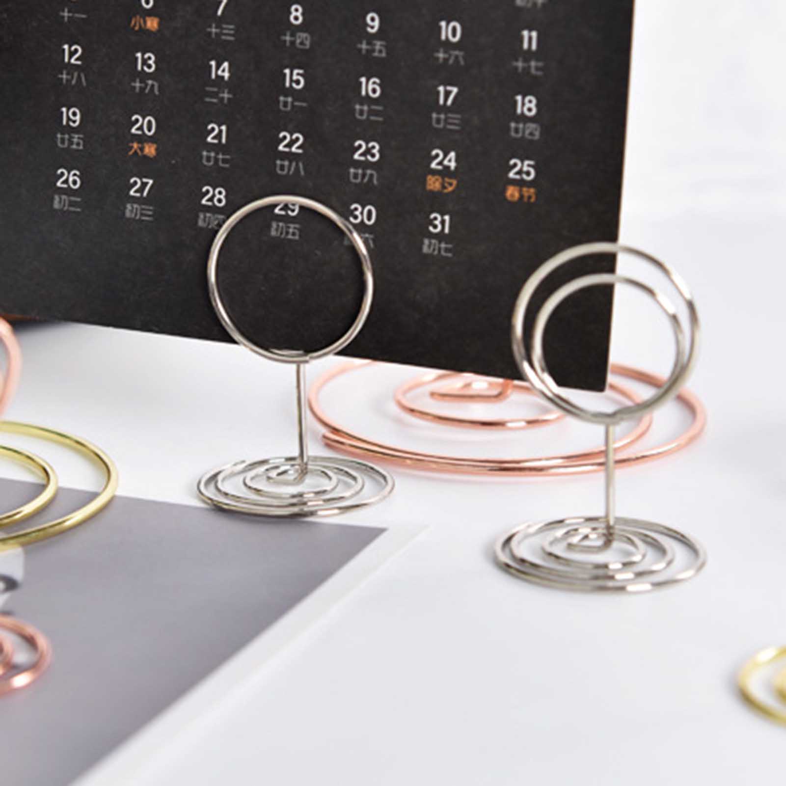 5pcs Dining Slot Card Holder F - огляд і ціна Table Number Gold