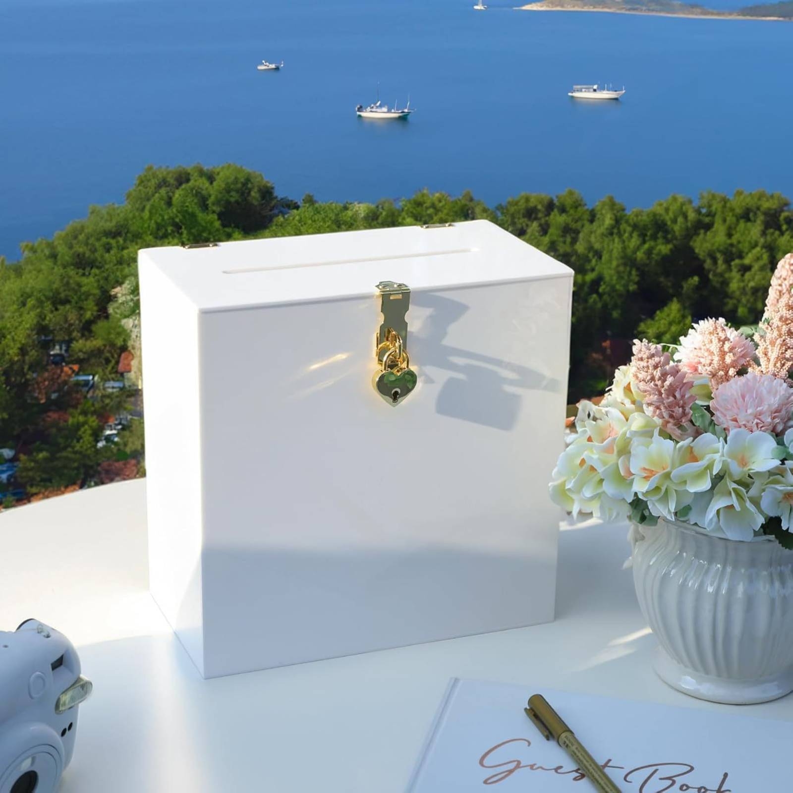 Heart Lock Card Box Easy to As - огляд і ціна Wedding Card Box