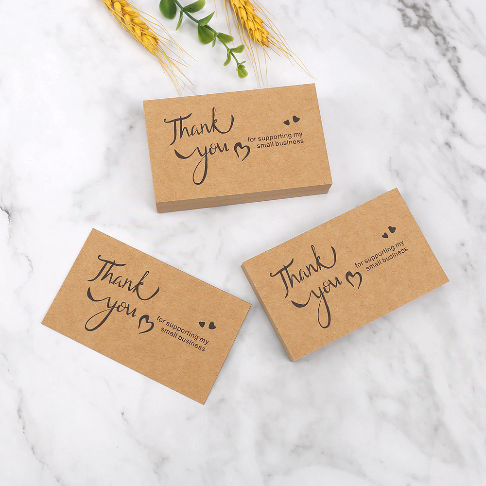 50pcs Thank You Cards Kraft Pa - огляд і ціна Wedding Decor Supply Store