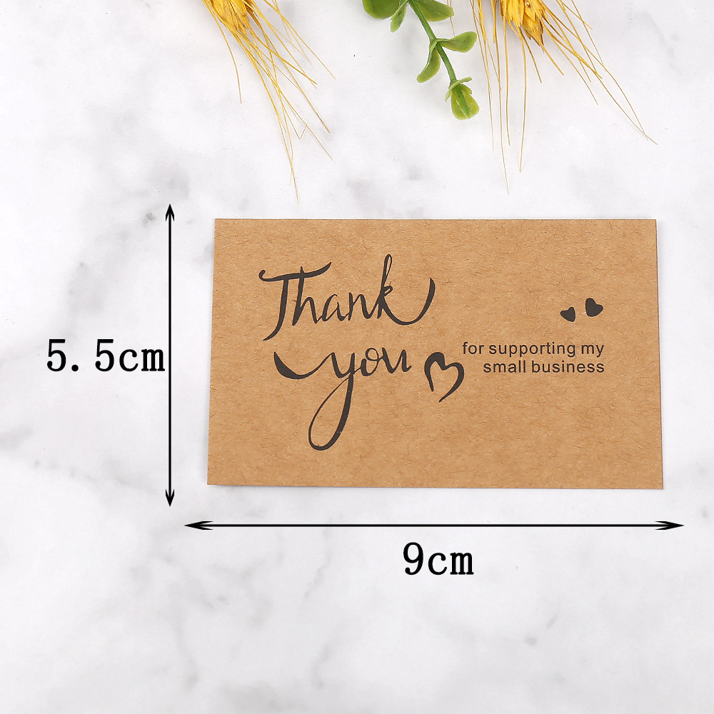 50pcs Thank You Cards Kraft Pa - огляд і ціна Wedding Decor Supply Store