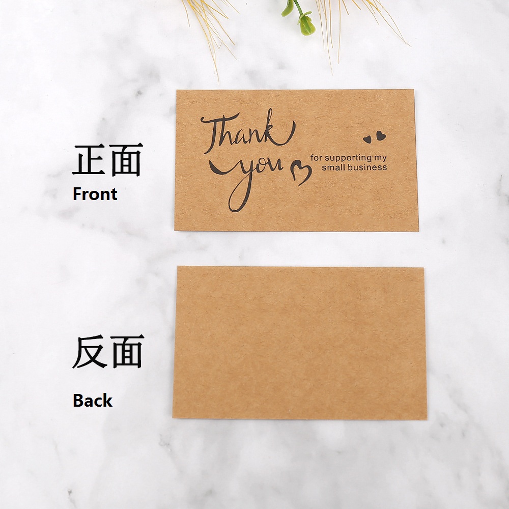 50pcs Thank You Cards Kraft Pa - огляд і ціна Wedding Decor Supply Store