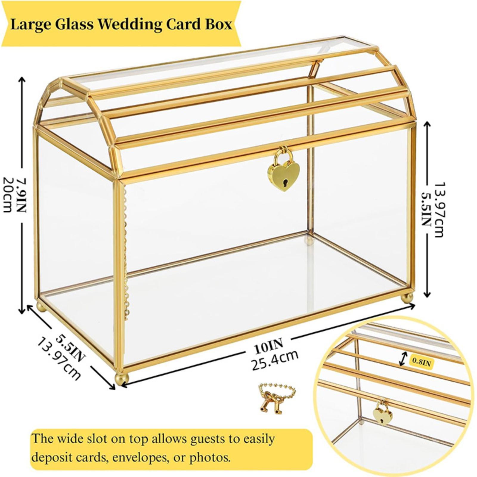Glass Wedding Card Box Storage - огляд і ціна Wedding Card Box