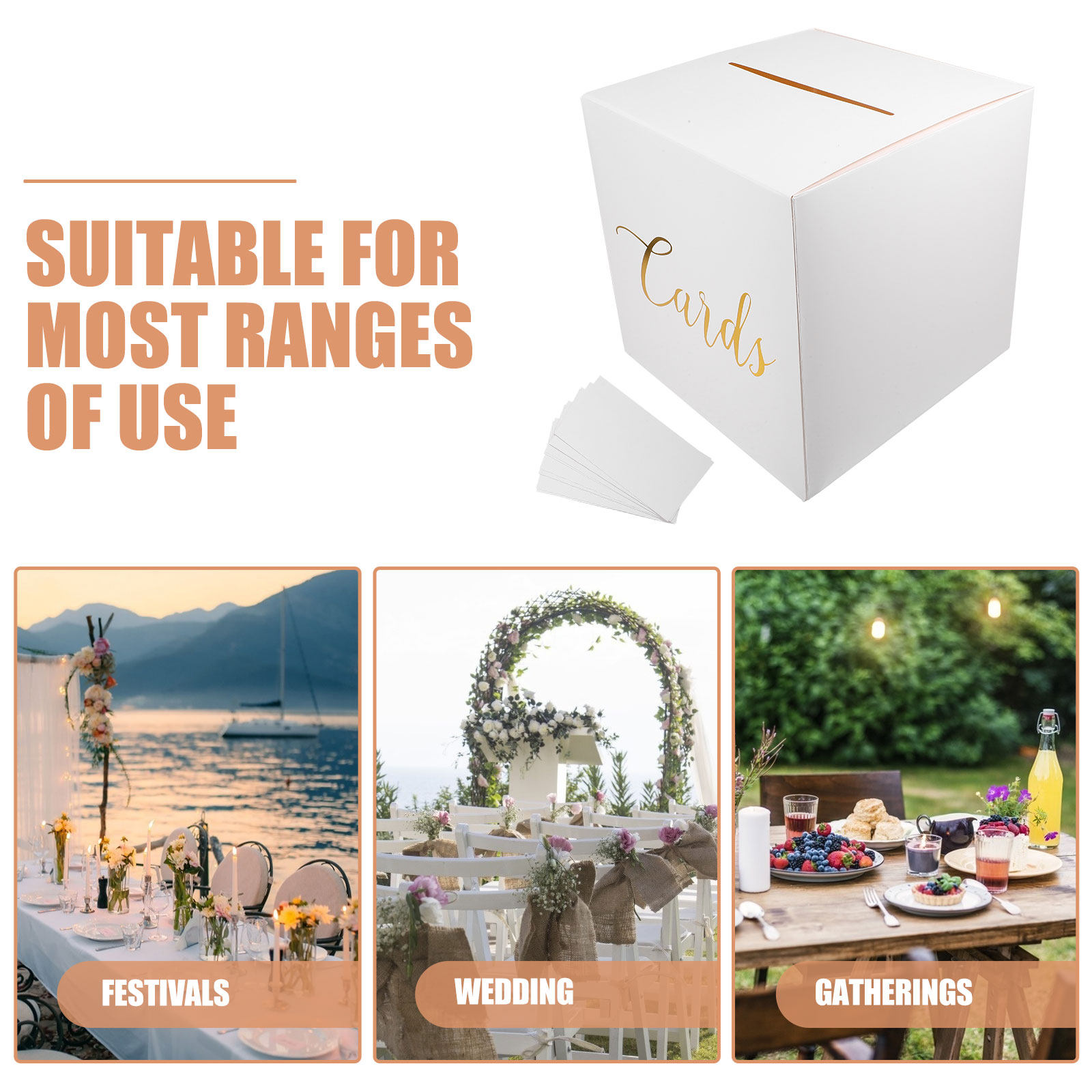 1Set Wedding Card Box Elegant  - огляд і ціна Wedding Card Box