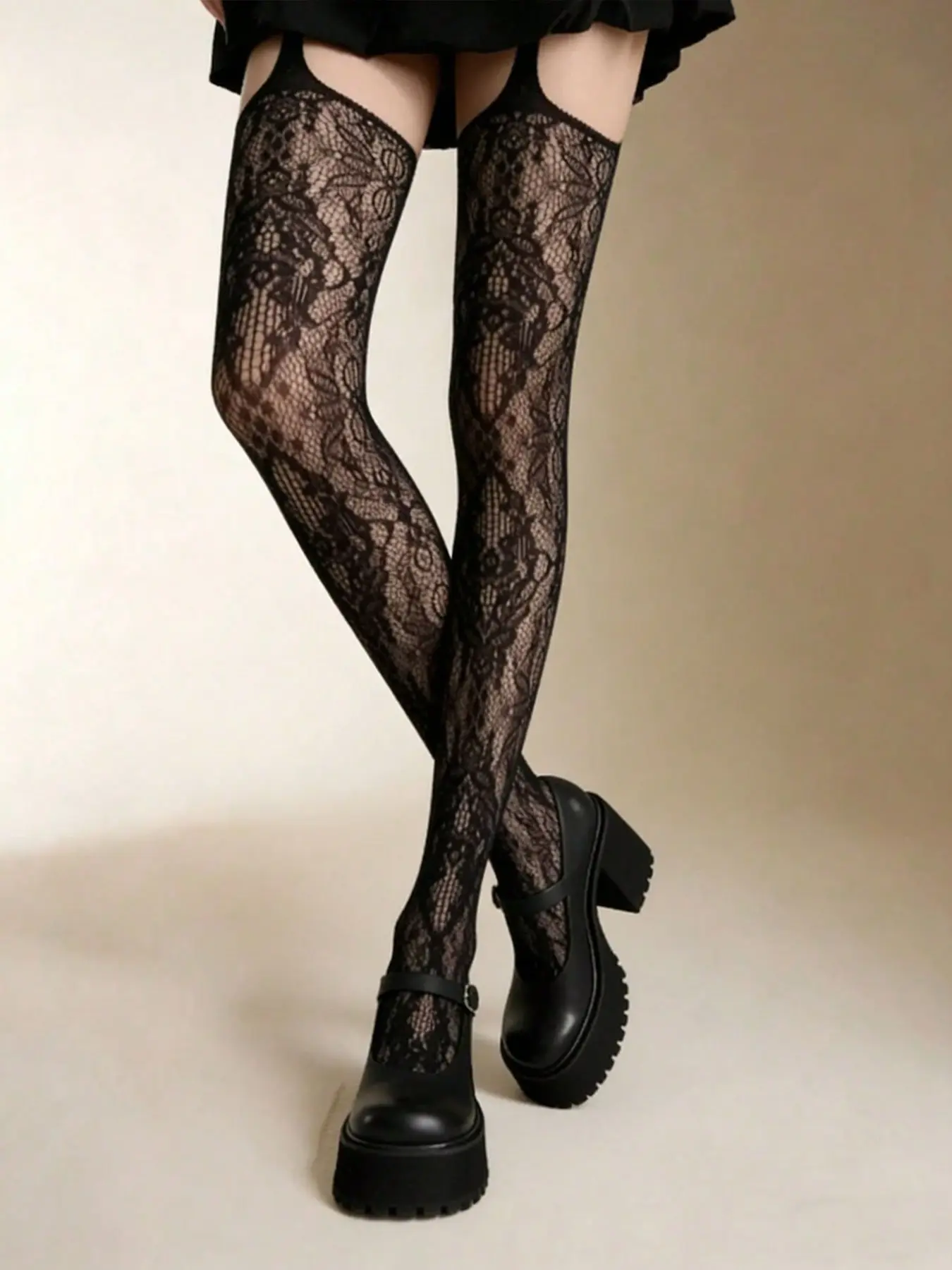 3 Pairs Floral Strappy Fishnet - огляд і ціна Good Floral & Wedding Decor Supply Photos