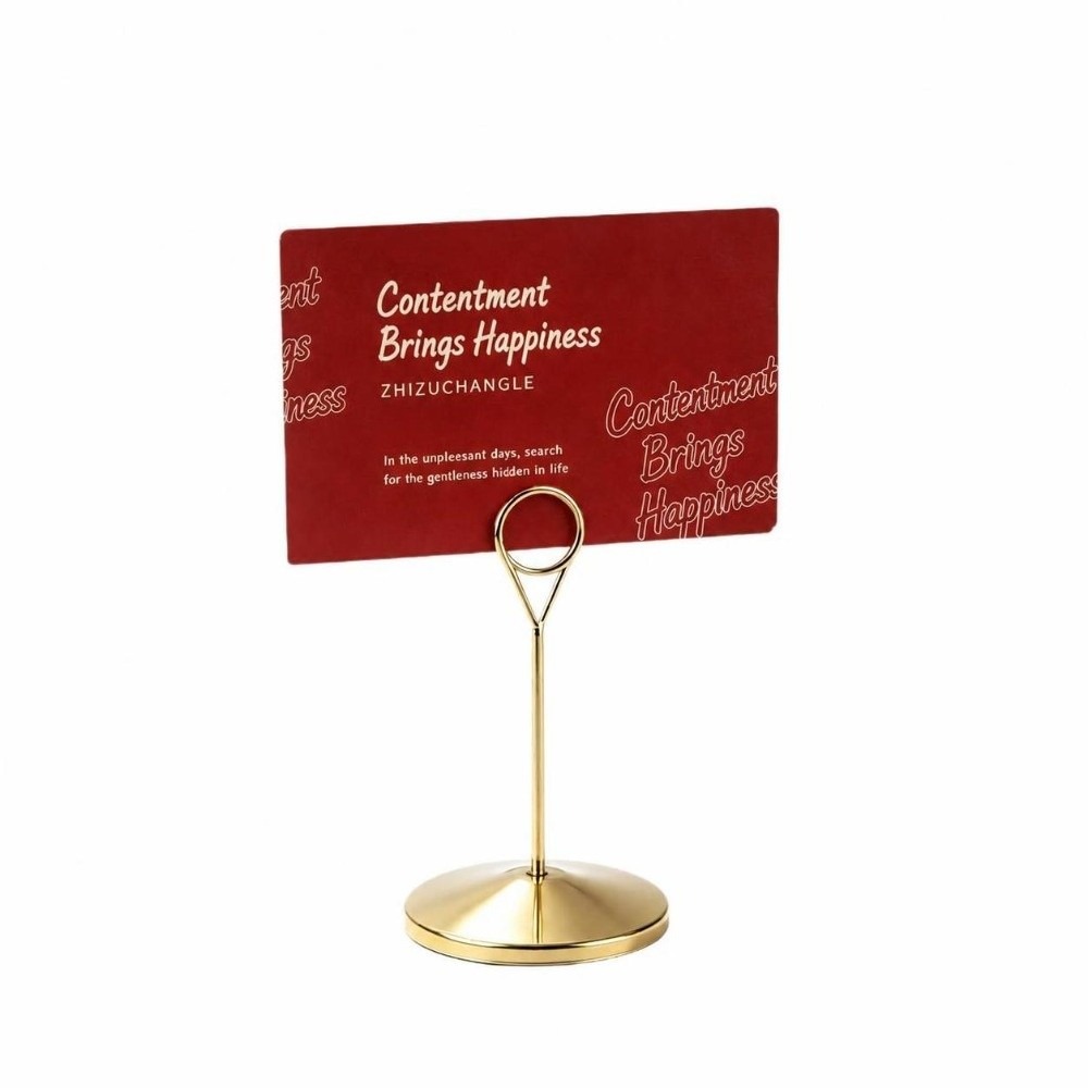 Metal Table Number Holder Larg - огляд і ціна Table Number Gold